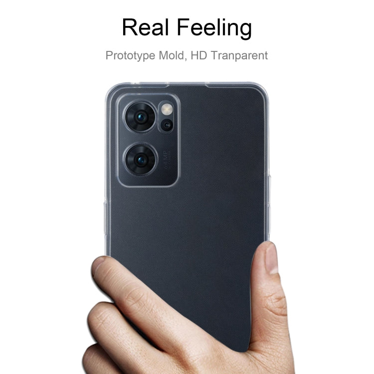 For OPPO Reno7 5G 0.75mm Ultra-thin Transparent TPU Phone Case