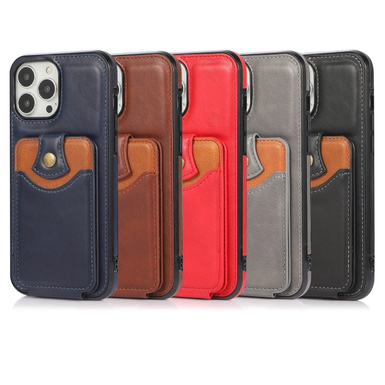For iPhone 13 Pro Max Soft Skin Leather Wallet Bag Phone Case