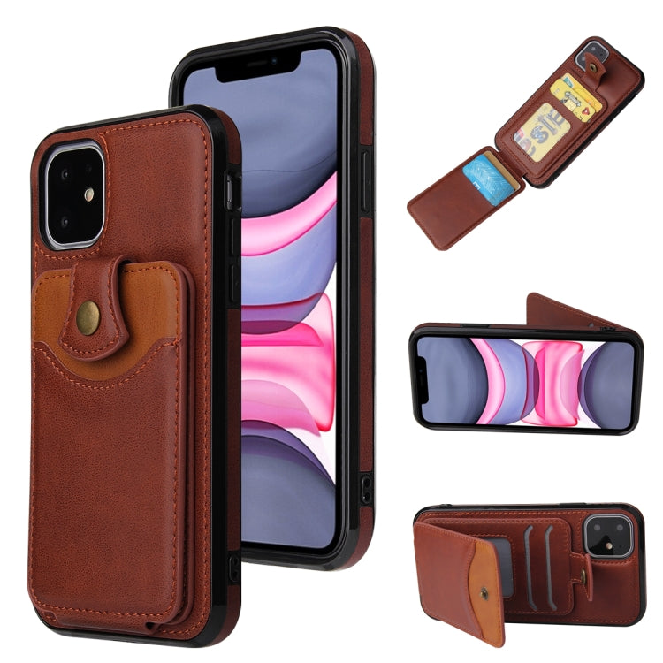 For iPhone 12 mini Soft Skin Leather Wallet Bag Phone Case
