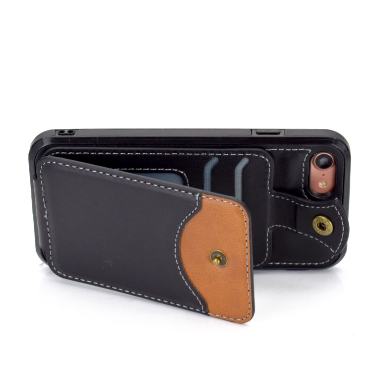 For iPhone SE 2022 / SE 2020 / 8 / 7 Soft Skin Leather Wallet Bag Phone Case