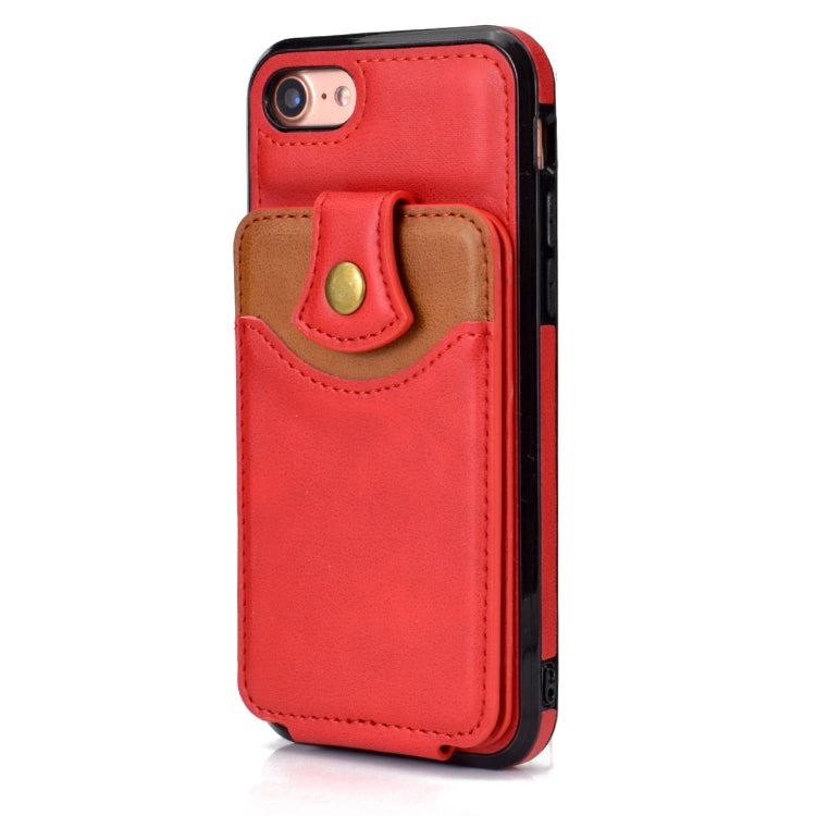 For iPhone SE 2022 / SE 2020 / 8 / 7 Soft Skin Leather Wallet Bag Phone Case