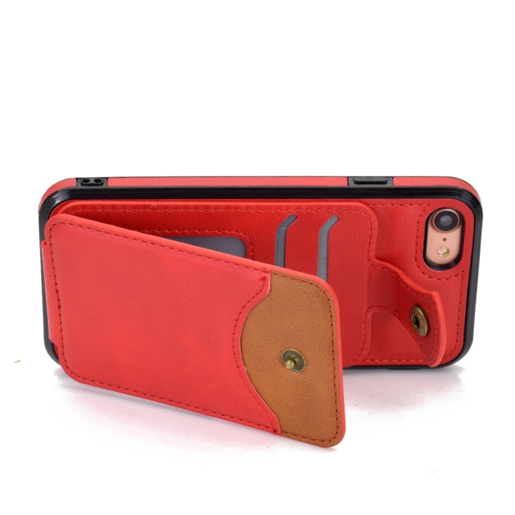 For iPhone SE 2022 / SE 2020 / 8 / 7 Soft Skin Leather Wallet Bag Phone Case