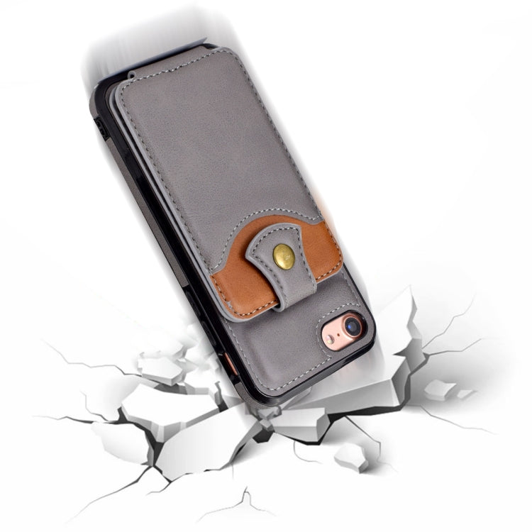 For iPhone SE 2022 / SE 2020 / 8 / 7 Soft Skin Leather Wallet Bag Phone Case