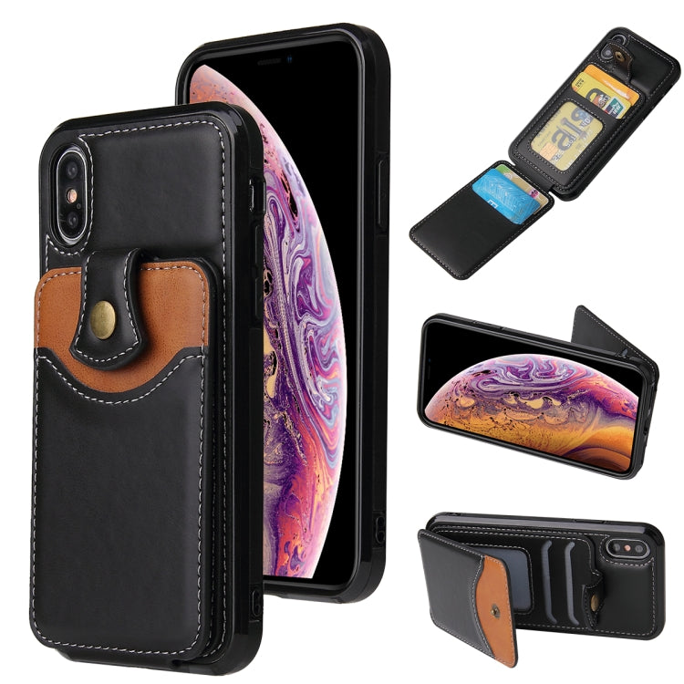 For iPhone XS Max Soft Skin Leather Wallet Bag Phone Case