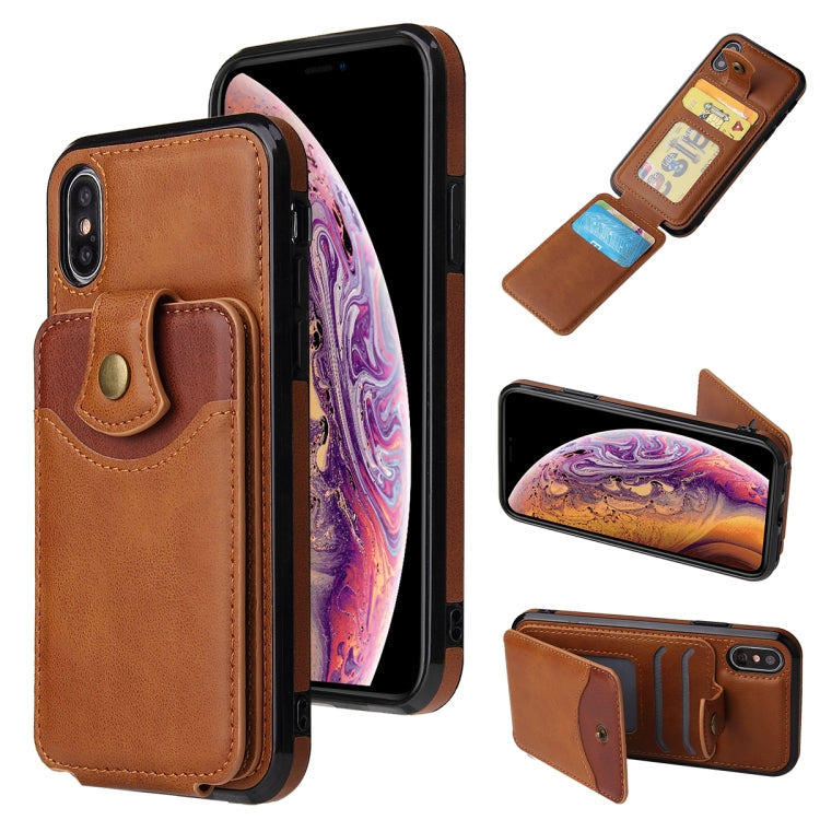 For iPhone XS Max Soft Skin Leather Wallet Bag Phone Case