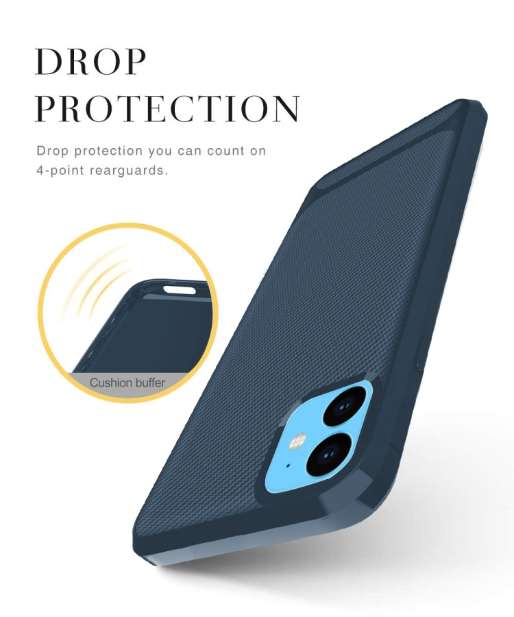 For iPhone 11 Carbon Fiber Texture Shockproof TPU Protective Case