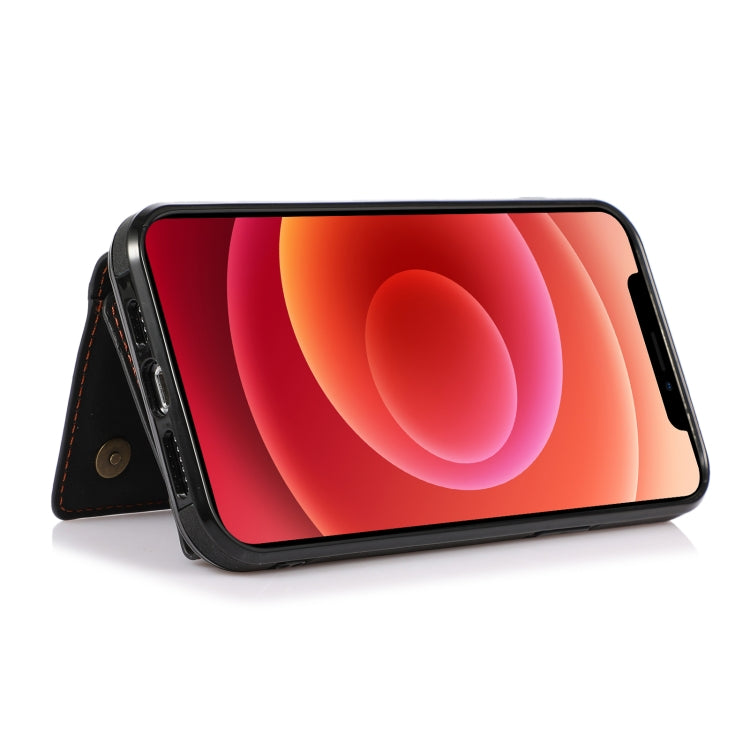 For iPhone 13 Pro Three-fold Leather Phone Case with Card Slot & Wallet & Holder