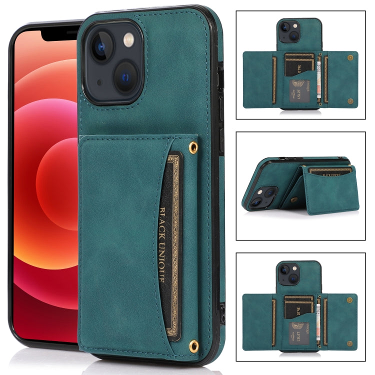 For iPhone 13 mini Three-fold Leather Phone Case with Card Slot & Wallet & Holder