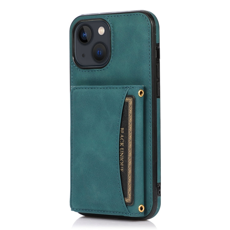 For iPhone 13 mini Three-fold Leather Phone Case with Card Slot & Wallet & Holder