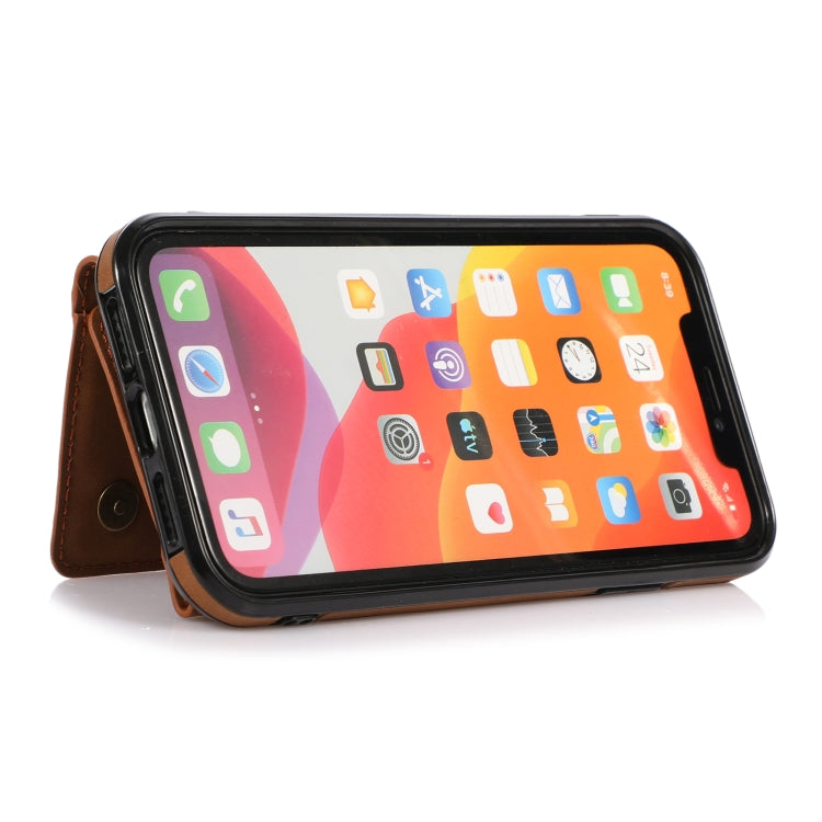 Three-fold Leather Phone Case with Card Slot & Wallet & Holder For iPhone 11 Pro Max