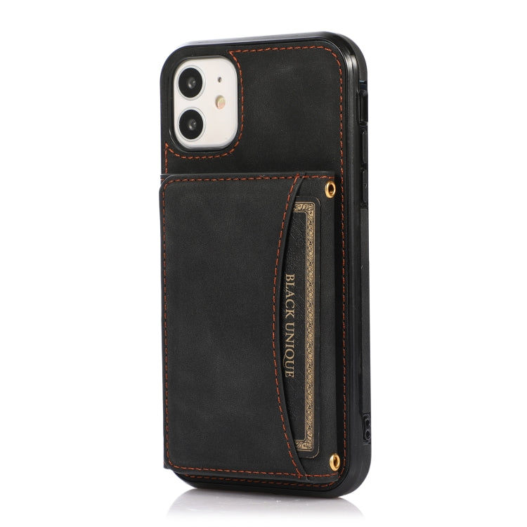 Three-fold Leather Phone Case with Card Slot & Wallet & Holder For iPhone 11 Pro Max