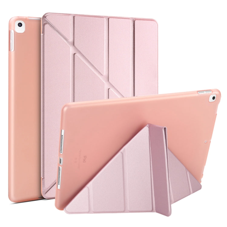 Multi-folding PU Leather Matte TPU Tablet Case For iPad Pro 10.2 2021 / 2020 / 10.5 2017