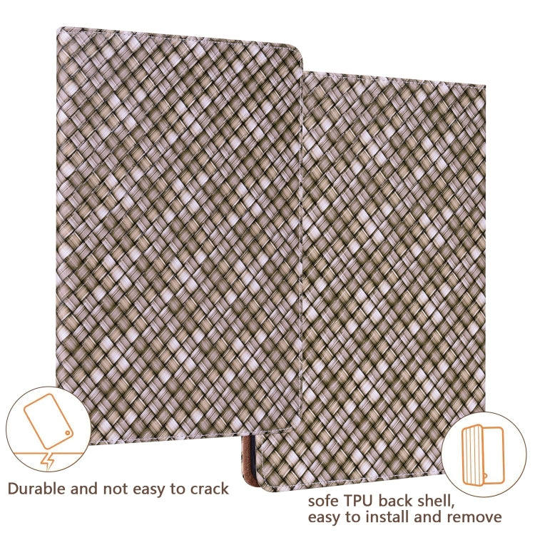 For iPad mini 6 Color Weave Smart Leather Tablet Case
