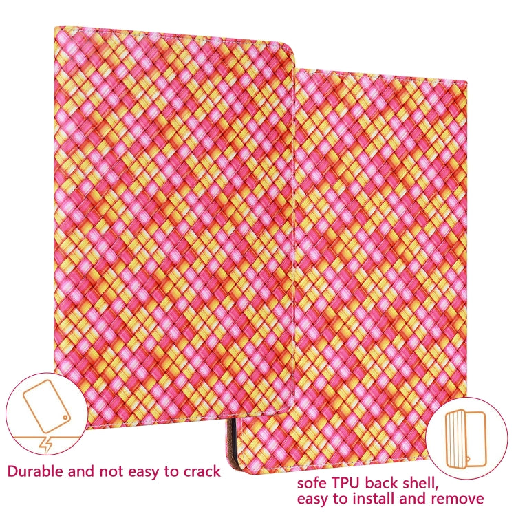 For iPad mini 6 Color Weave Smart Leather Tablet Case