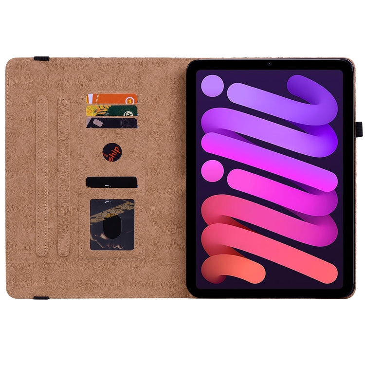 For iPad mini 6 Color Weave Smart Leather Tablet Case