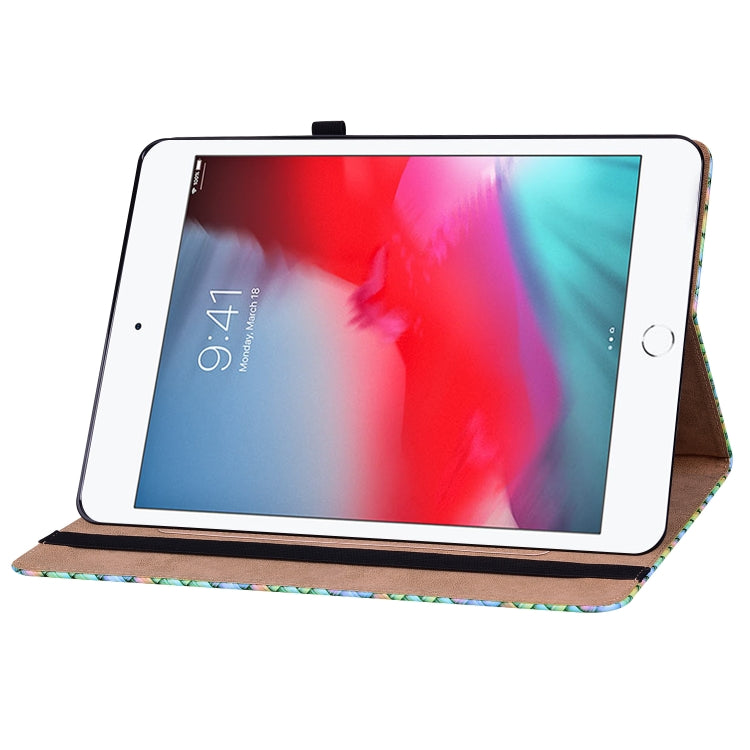 Color Weave Smart Leather Tablet Case For iPad mini 5 / 4 / 3 / 2 / 1