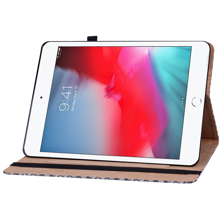 Color Weave Smart Leather Tablet Case For iPad mini 5 / 4 / 3 / 2 / 1