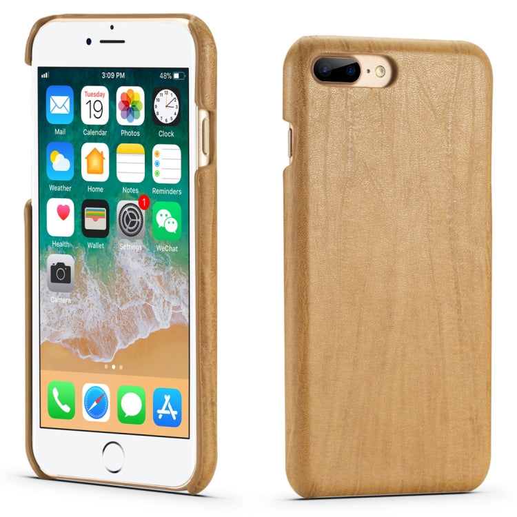 For iPhone SE 2020 & 8 & 7 Retro Wood Texture PU + PC Protective Case