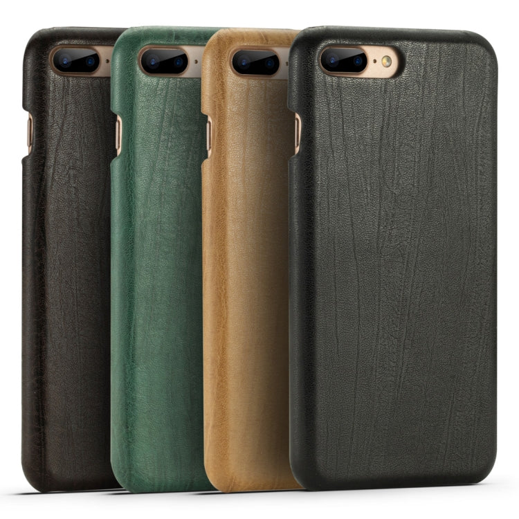 For iPhone SE 2020 & 8 & 7 Retro Wood Texture PU + PC Protective Case