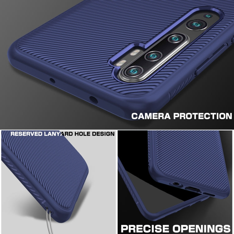 For Xiaomi Mi CC9 Pro / Note 10 Lenuo Leshen Series Stripe Texture TPU Protective Case