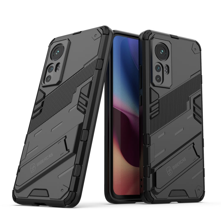 For Xiaomi Mi 12 Punk Armor 2 in 1 PC + TPU Shockproof Phone Case with Invisible Holder