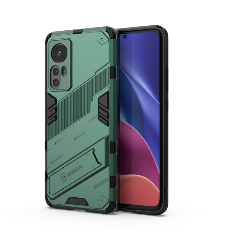 For Xiaomi Mi 12 Punk Armor 2 in 1 PC + TPU Shockproof Phone Case with Invisible Holder