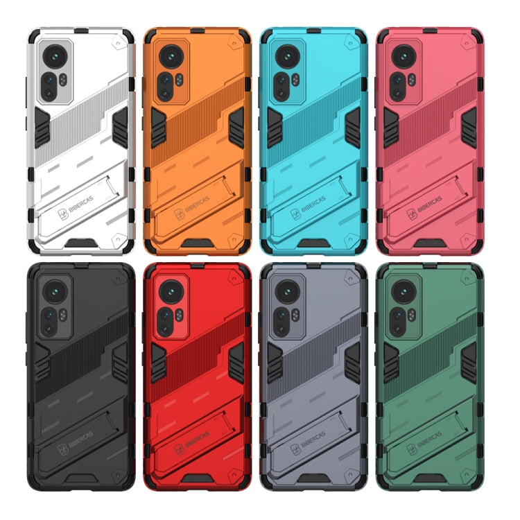 For Xiaomi Mi 12 Punk Armor 2 in 1 PC + TPU Shockproof Phone Case with Invisible Holder