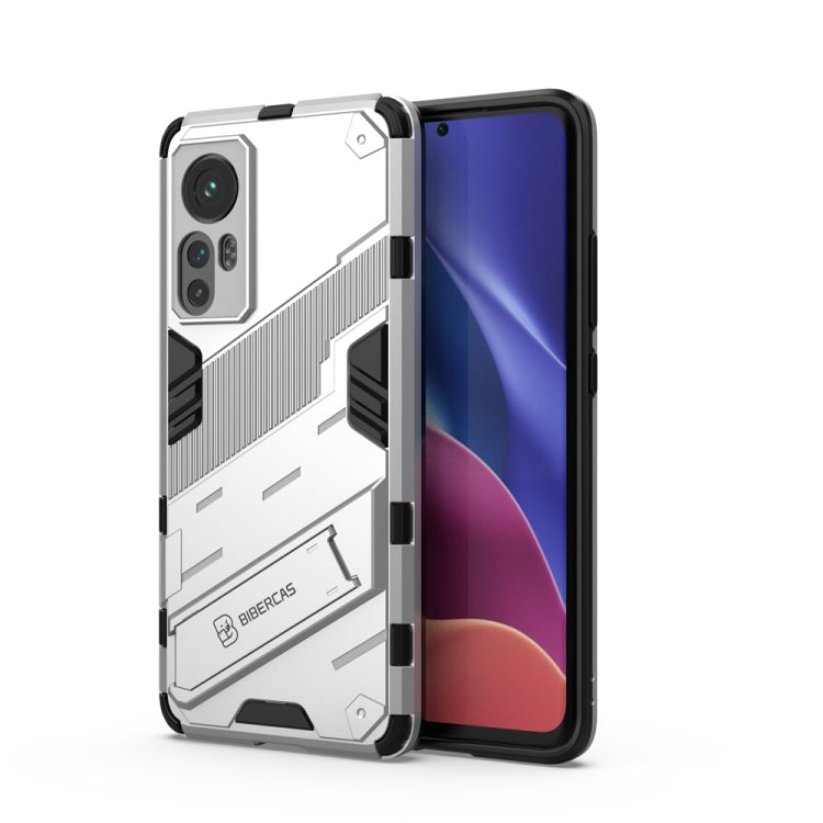 For Xiaomi Mi 12 Punk Armor 2 in 1 PC + TPU Shockproof Phone Case with Invisible Holder