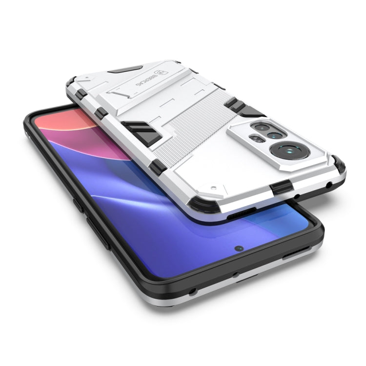 For Xiaomi Mi 12 Punk Armor 2 in 1 PC + TPU Shockproof Phone Case with Invisible Holder