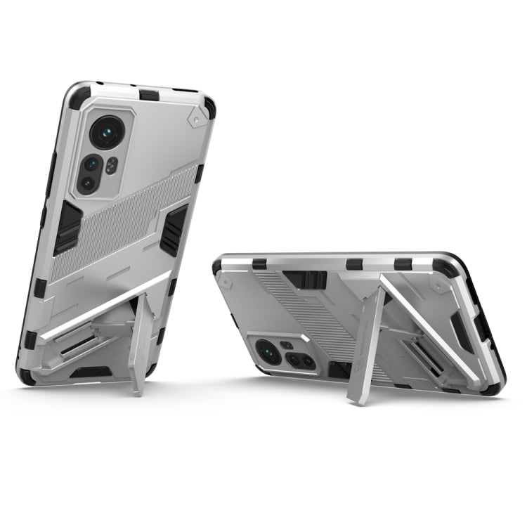 For Xiaomi Mi 12 Punk Armor 2 in 1 PC + TPU Shockproof Phone Case with Invisible Holder