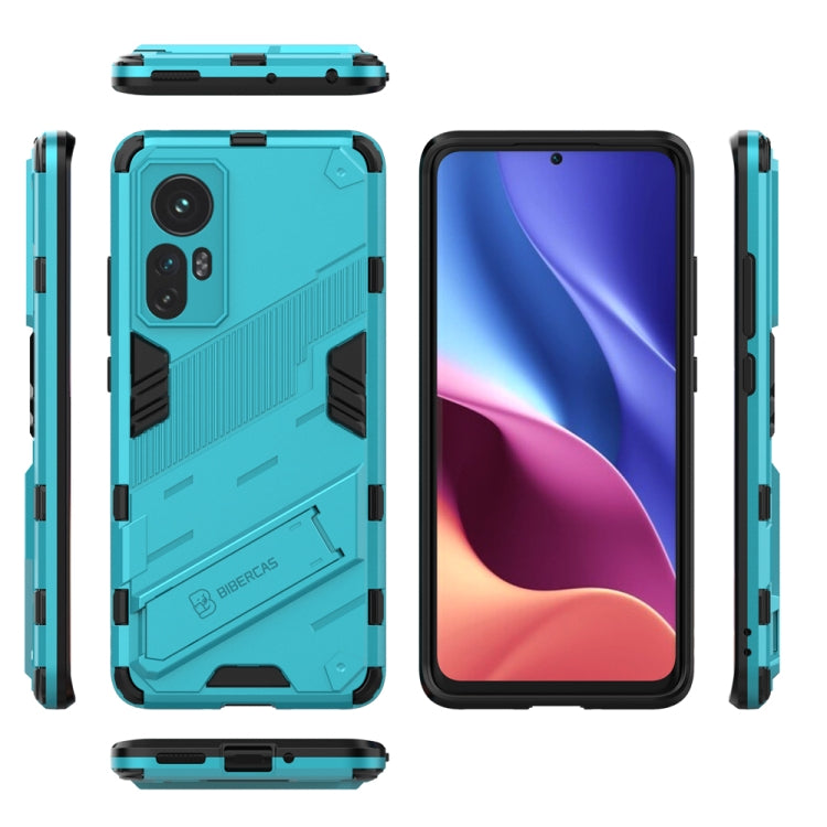 For Xiaomi Mi 12 Punk Armor 2 in 1 PC + TPU Shockproof Phone Case with Invisible Holder