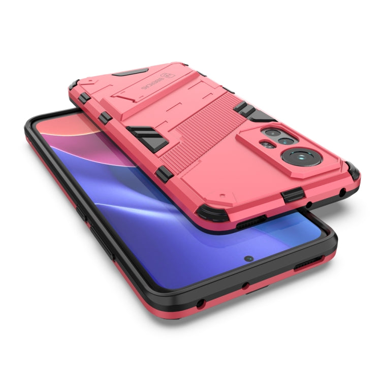 For Xiaomi Mi 12 Punk Armor 2 in 1 PC + TPU Shockproof Phone Case with Invisible Holder