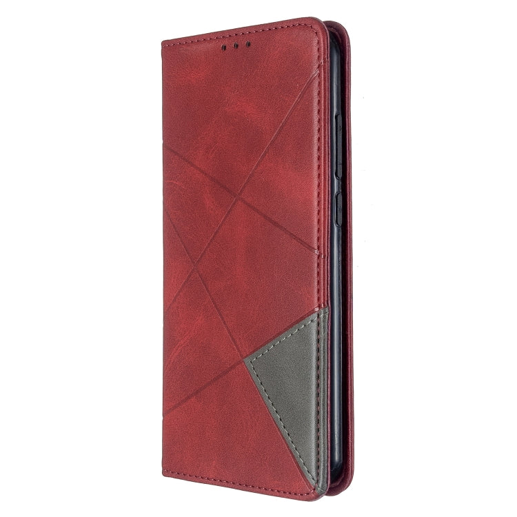 For Xiaomi Redmi Note 8T Rhombus Texture Horizontal Flip Magnetic Leather Case with Holder & Card Slots