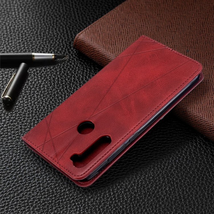 For Xiaomi Redmi Note 8T Rhombus Texture Horizontal Flip Magnetic Leather Case with Holder & Card Slots