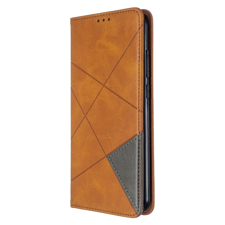 For Xiaomi Redmi Note 8T Rhombus Texture Horizontal Flip Magnetic Leather Case with Holder & Card Slots