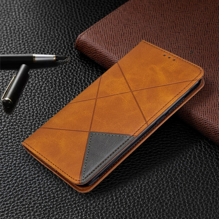 For Xiaomi Redmi Note 8T Rhombus Texture Horizontal Flip Magnetic Leather Case with Holder & Card Slots