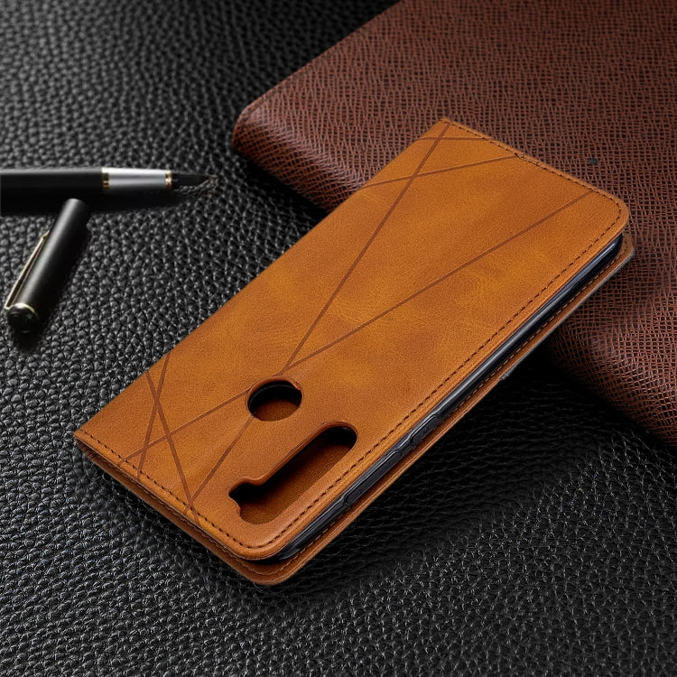 For Xiaomi Redmi Note 8T Rhombus Texture Horizontal Flip Magnetic Leather Case with Holder & Card Slots