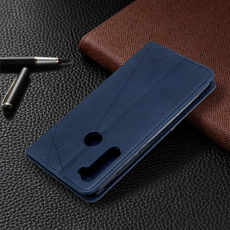 For Xiaomi Redmi Note 8T Rhombus Texture Horizontal Flip Magnetic Leather Case with Holder & Card Slots
