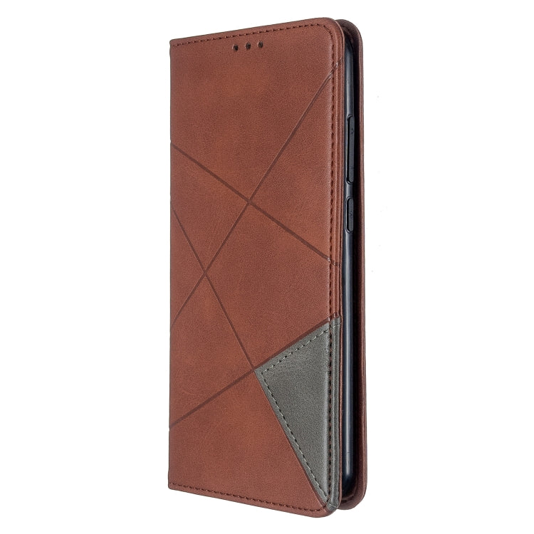 For Xiaomi Redmi Note 8T Rhombus Texture Horizontal Flip Magnetic Leather Case with Holder & Card Slots