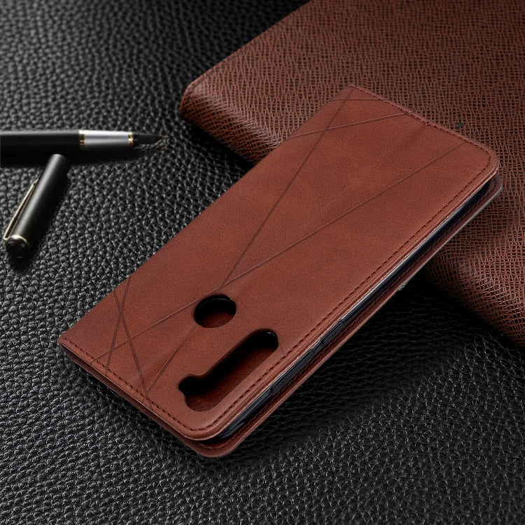 For Xiaomi Redmi Note 8T Rhombus Texture Horizontal Flip Magnetic Leather Case with Holder & Card Slots
