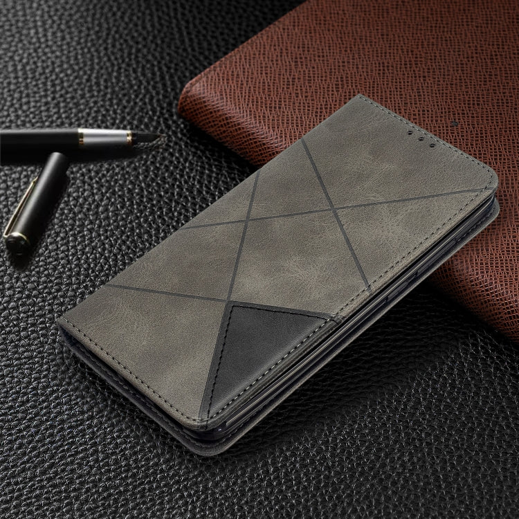 For Xiaomi Redmi 8 Rhombus Texture Horizontal Flip Magnetic Leather Case with Holder & Card Slots