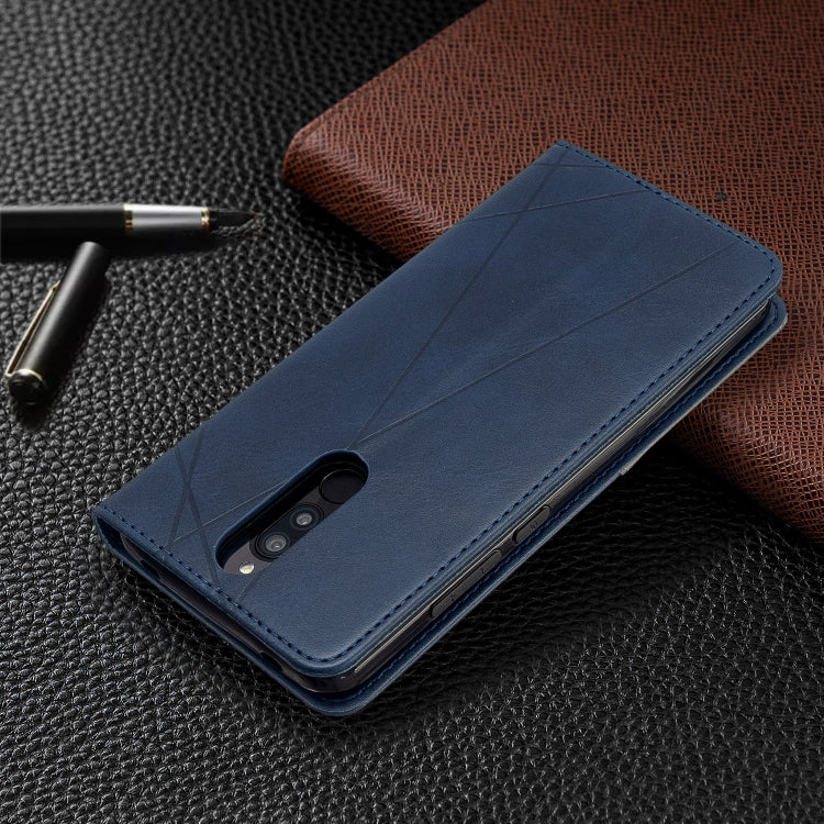 For Xiaomi Redmi 8 Rhombus Texture Horizontal Flip Magnetic Leather Case with Holder & Card Slots
