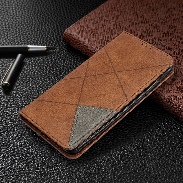 For Xiaomi Redmi 8 Rhombus Texture Horizontal Flip Magnetic Leather Case with Holder & Card Slots