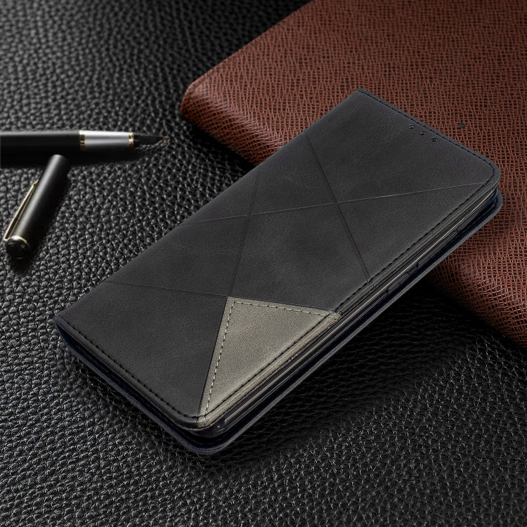For Xiaomi Redmi 8 Rhombus Texture Horizontal Flip Magnetic Leather Case with Holder & Card Slots