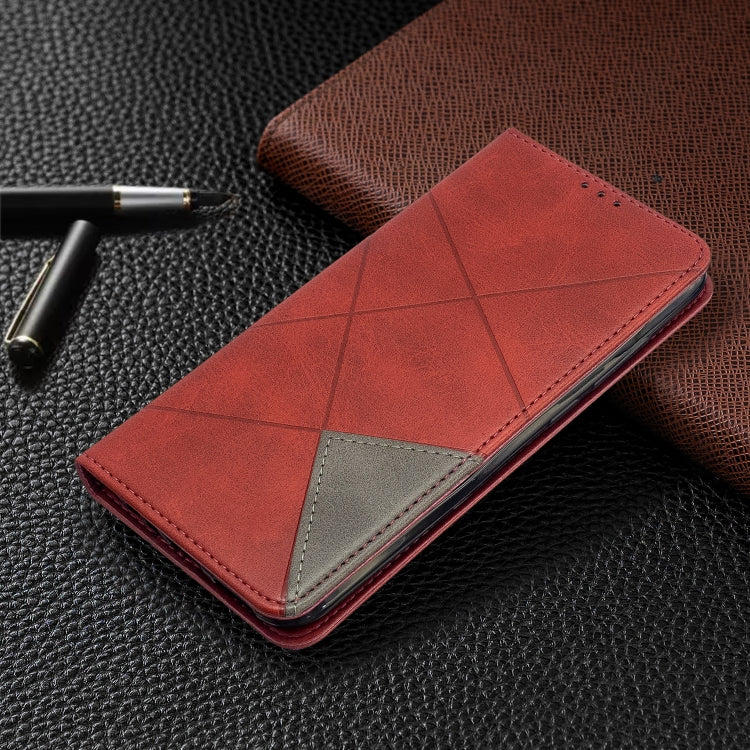 For Xiaomi Redmi 8A Rhombus Texture Horizontal Flip Magnetic Leather Case with Holder & Card Slots
