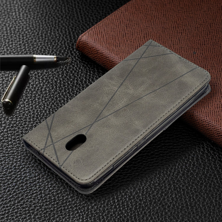 For Xiaomi Redmi 8A Rhombus Texture Horizontal Flip Magnetic Leather Case with Holder & Card Slots