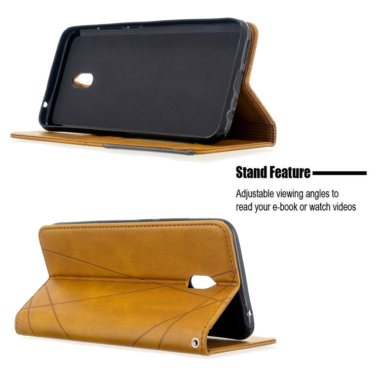 For Xiaomi Redmi 8A Rhombus Texture Horizontal Flip Magnetic Leather Case with Holder & Card Slots