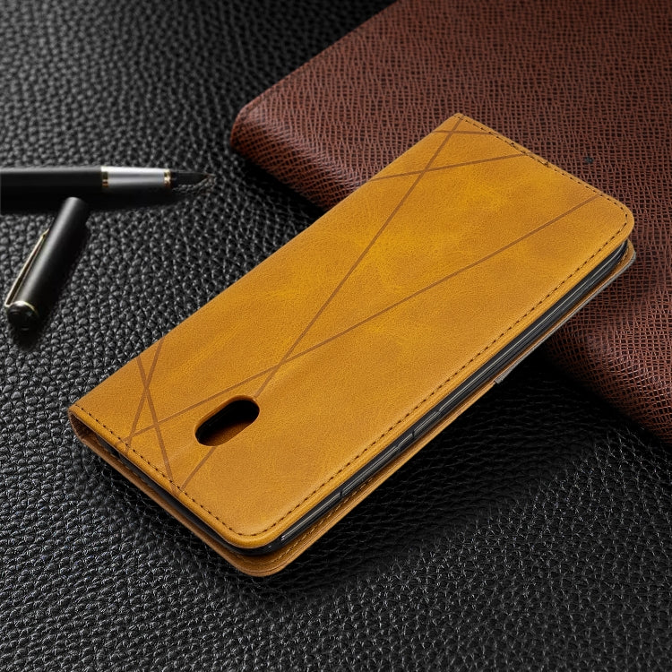 For Xiaomi Redmi 8A Rhombus Texture Horizontal Flip Magnetic Leather Case with Holder & Card Slots