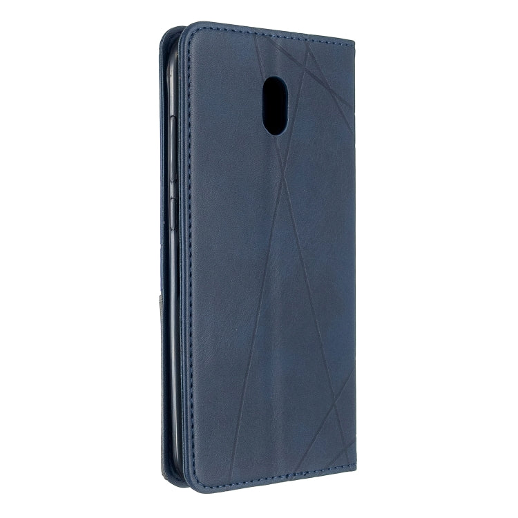 For Xiaomi Redmi 8A Rhombus Texture Horizontal Flip Magnetic Leather Case with Holder & Card Slots