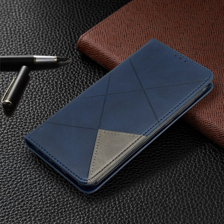For Xiaomi Redmi 8A Rhombus Texture Horizontal Flip Magnetic Leather Case with Holder & Card Slots